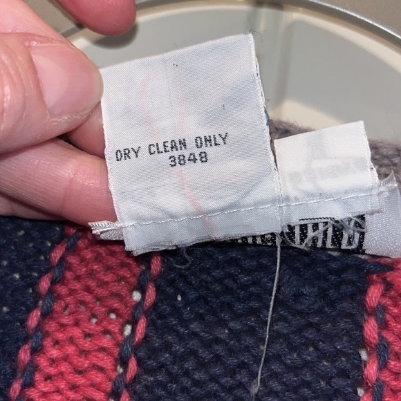 RETRO 80s chunky knit novelty funky patch sweater cardigan XL colorful kitsch - Picture 5 of 17